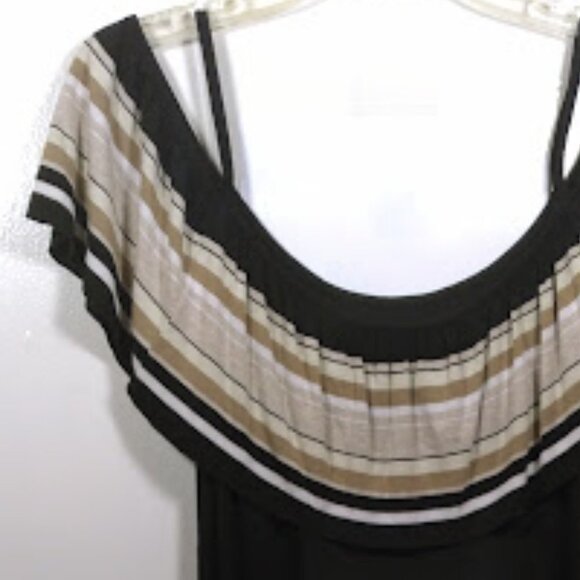 Bailey 44 Black Tan Summer Dress Size: M - Picture 8 of 12